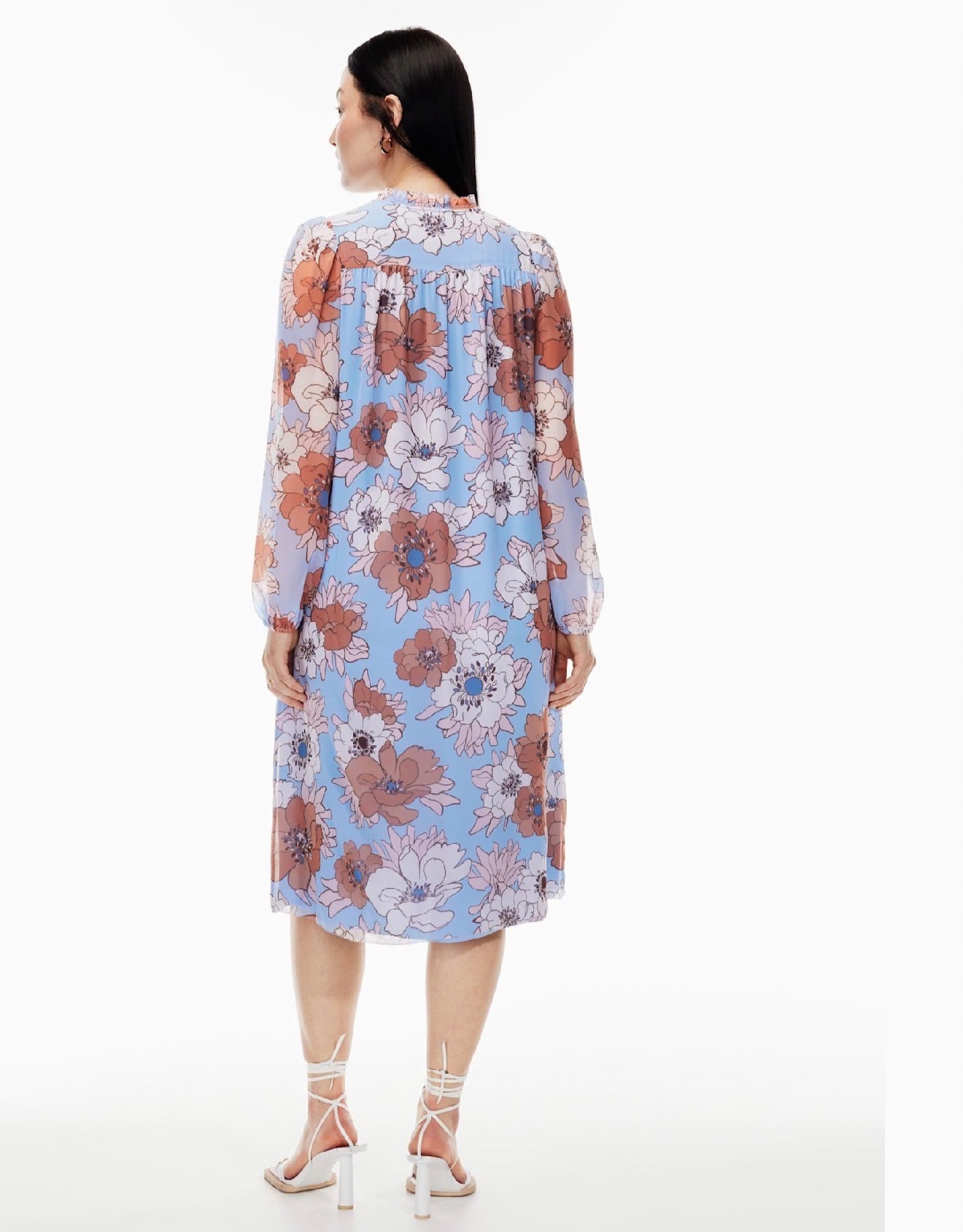 Wilfred "Molly Midi Dress in Blue / Pink Soft Iris" (Size M/L)