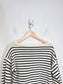 Andersen-Andersen "Boatsman Sweater in Navy/Cream Stripe (Size S/M)