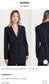 ALOHAS "Geri Pinstripe Blazer in Navy" (Size XS-M)