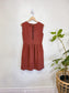 Mantaikotai Slow Fashion "Bogota Linen Dress" in Rust (SIze XS/S)