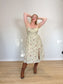 Wilfred "Genoa Linen Midi Dress in Sage Green Floral" (Size XL)