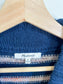 Madewell  Striped Metcalf Chunky Knit Sweater in Navy" (Size M/L)