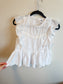 dRA Los Angeles White Eyelet Ruffled Blouse (Size S)