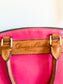 Dooney & Burke "Juliette Satchel Purse in Hot Pink"