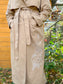 Anthropologie NVLT Embroidered Trench Coat (Size XL)