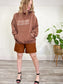 AWAV "Waves Don't Die" Brown Hoodie (Size L)