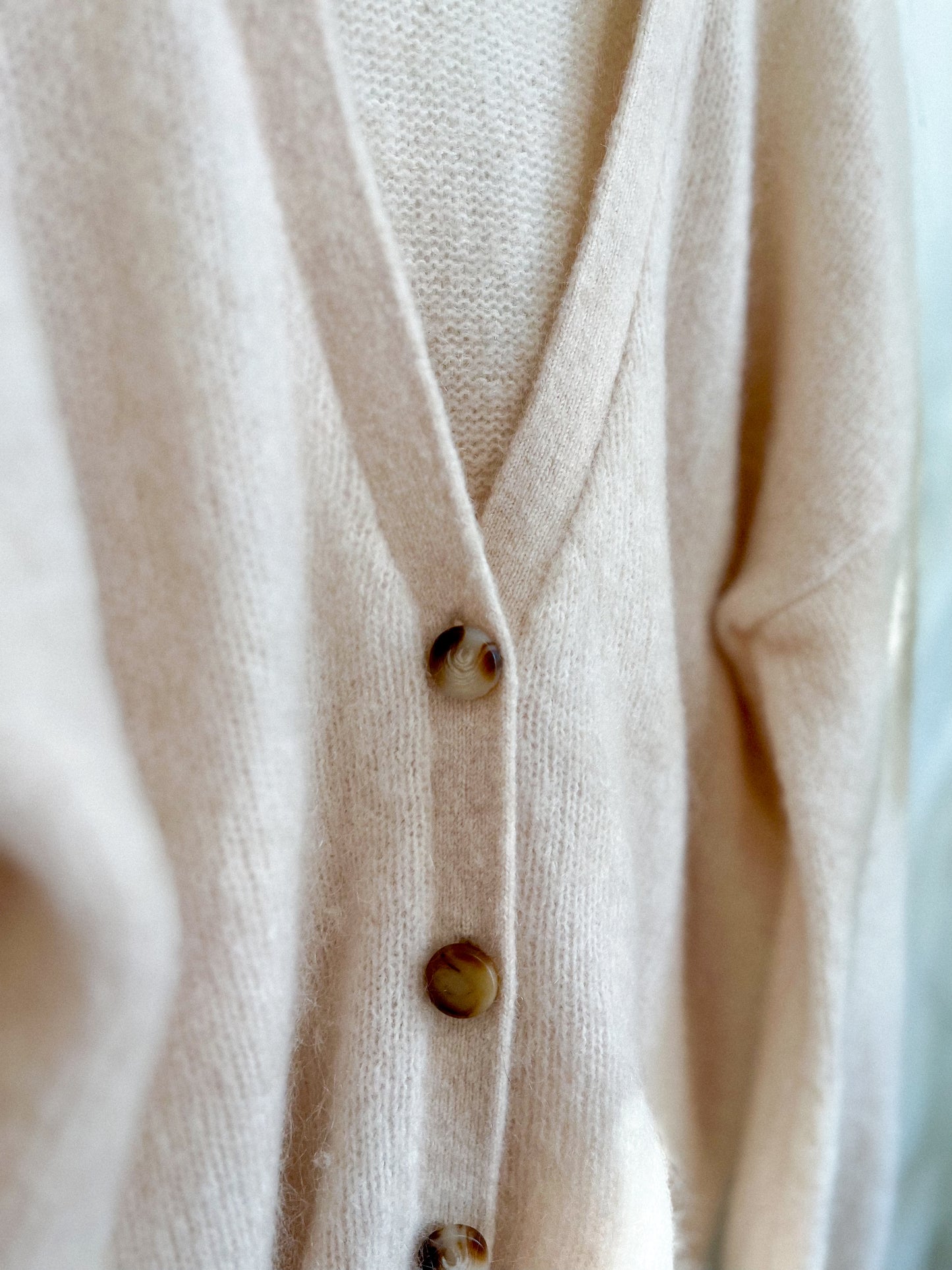 Sezane "Mia Cardigan in Natural" (Size M/L)