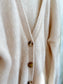 Sezane "Mia Cardigan in Natural" (Size M/L)