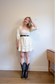 Gap Babydoll Puff Sleeve Mini Dress in Beige (Size L)