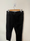 MOTHER "The Looker Ankle Fray Jeans in Black" (Size 28)