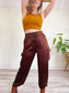 Rachel Zoe Satin Cargo Pants in Brown (Size L)