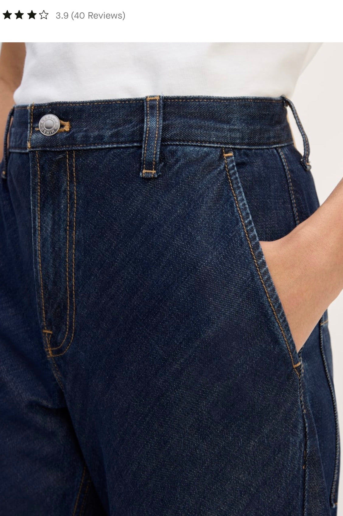Everlane "The Summer Barrel Jean in Dark Wash" NWT (Size 25)