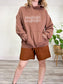 AWAV "Waves Don't Die" Brown Hoodie (Size L)