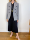 Dorothee Schumacher Double Breasted Blazer in Grey Plaid (Size S)