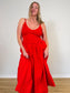 Torn by Ronny Kobo "Monica Dress in Red" (Size S/M)
