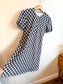 Vintage Gingham Mini Dress in Black/White (Size S)
