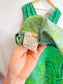 Charlie Paige Print Midi Dress in Green (Size M)