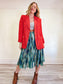 Vintage Red Blazer (Size L)