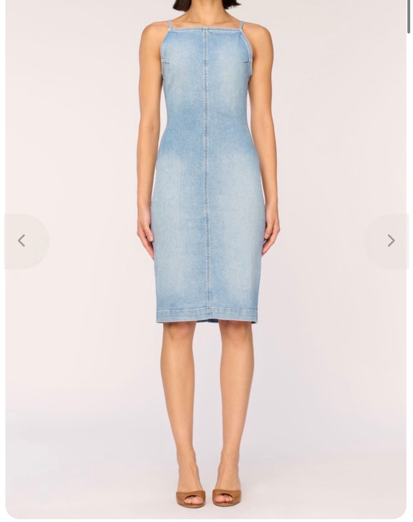 Anthropologie DL1981 "Esme Apron Denim Dress in Light Wash" (Size S)