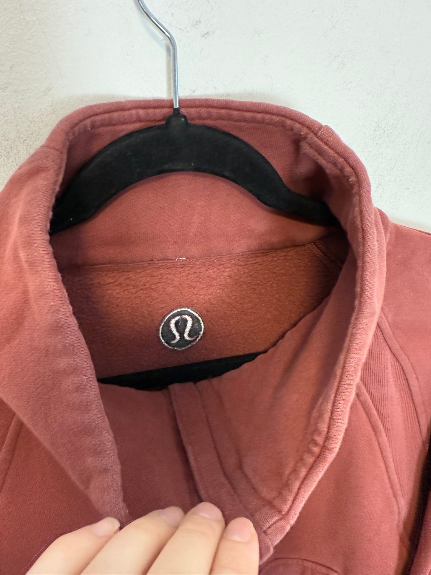 Lululemon "Scuba Oversized Full Zip Hoodie in Maroon" (Size XL/XXL)