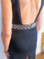 Vintage 90s St. John Holt Renfrew Designer Mini Dress with Crystal Belt (Size S)
