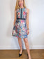 Judith & Charles Canadian Designer Mini Dress in Abstract Print (Size XS/S)