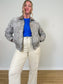 Abercrombie & Fitch "Floral Jacquard Jacket with Corduroy Collar" (Size S/M)