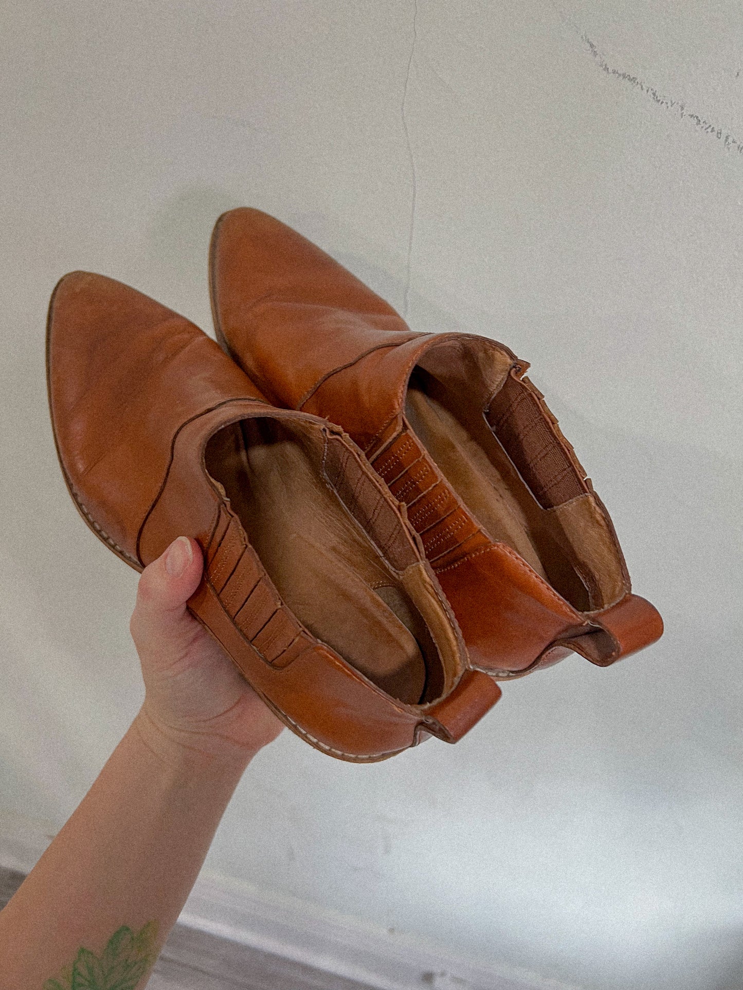 Madewell Brown Leather Ankle Boots (Size 8)