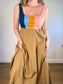 STAUD Designer "Cropped Wells Striped Tank Top" NWT (Size L)