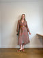 J.Jill Long Quilt Wool Jacket in Dusty Rose/Green (Size M/L)