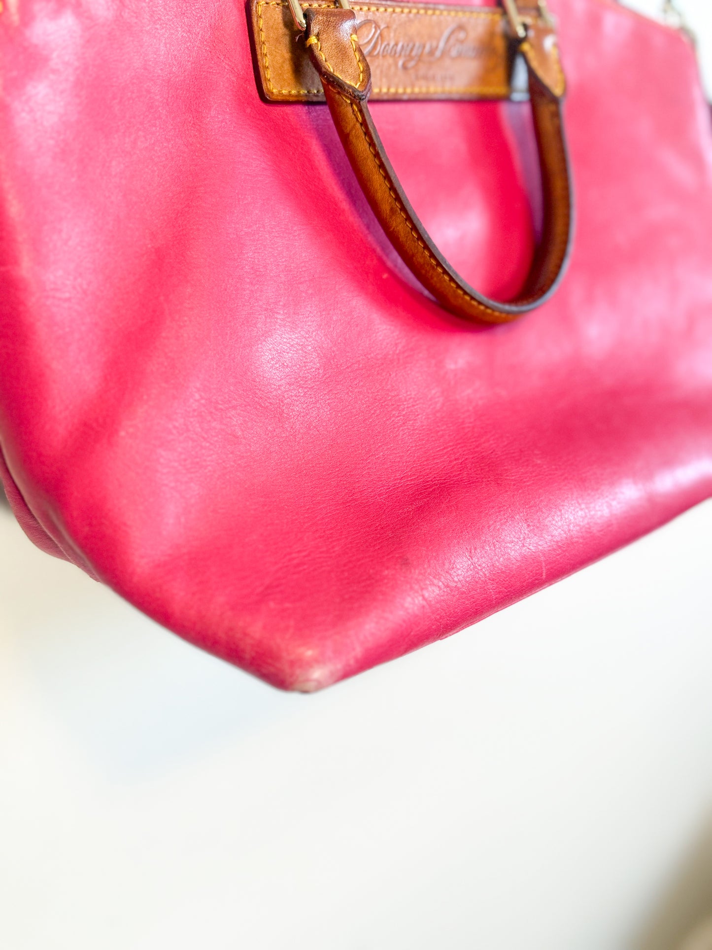 Dooney & Burke "Juliette Satchel Purse in Hot Pink"