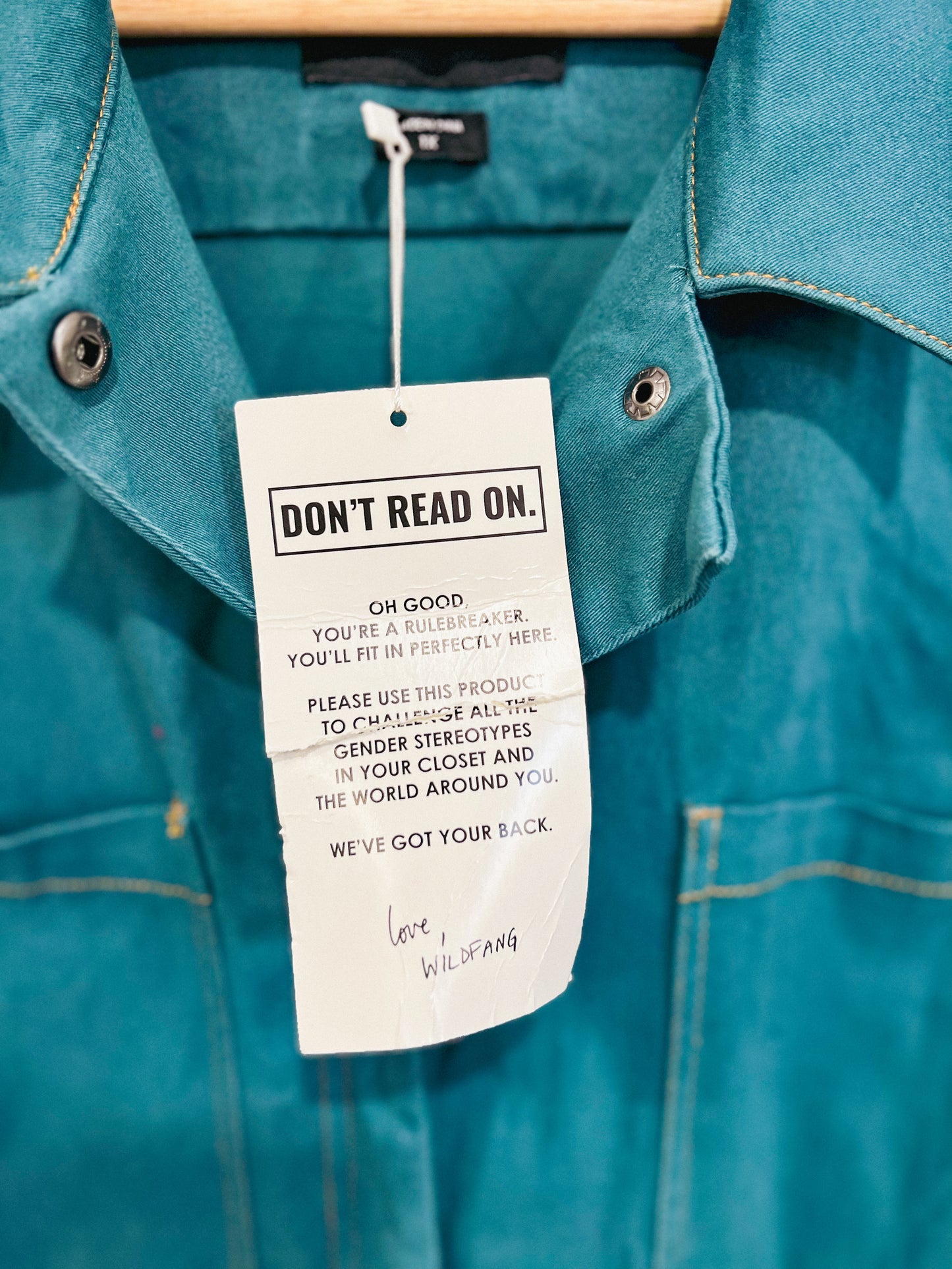 WILDFANG "The Essential Coverall in Dark Teal" NWT (Size 1X)