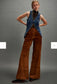 Understated Leather Suede Dream Pants in Brown (Size M)
