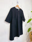 Edito Simons Silk/Wool Blend Mini Dress in Black (Size S:M)