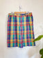 Vintage Plaid Long Shorts (Size XL)