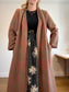 J.Jill Long Quilt Wool Jacket in Dusty Rose/Green (Size M/L)