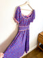 Betsey Johnson "Ditsy Rose Chalis Midi Dress in Veri Peri" NWT (Size M/L)