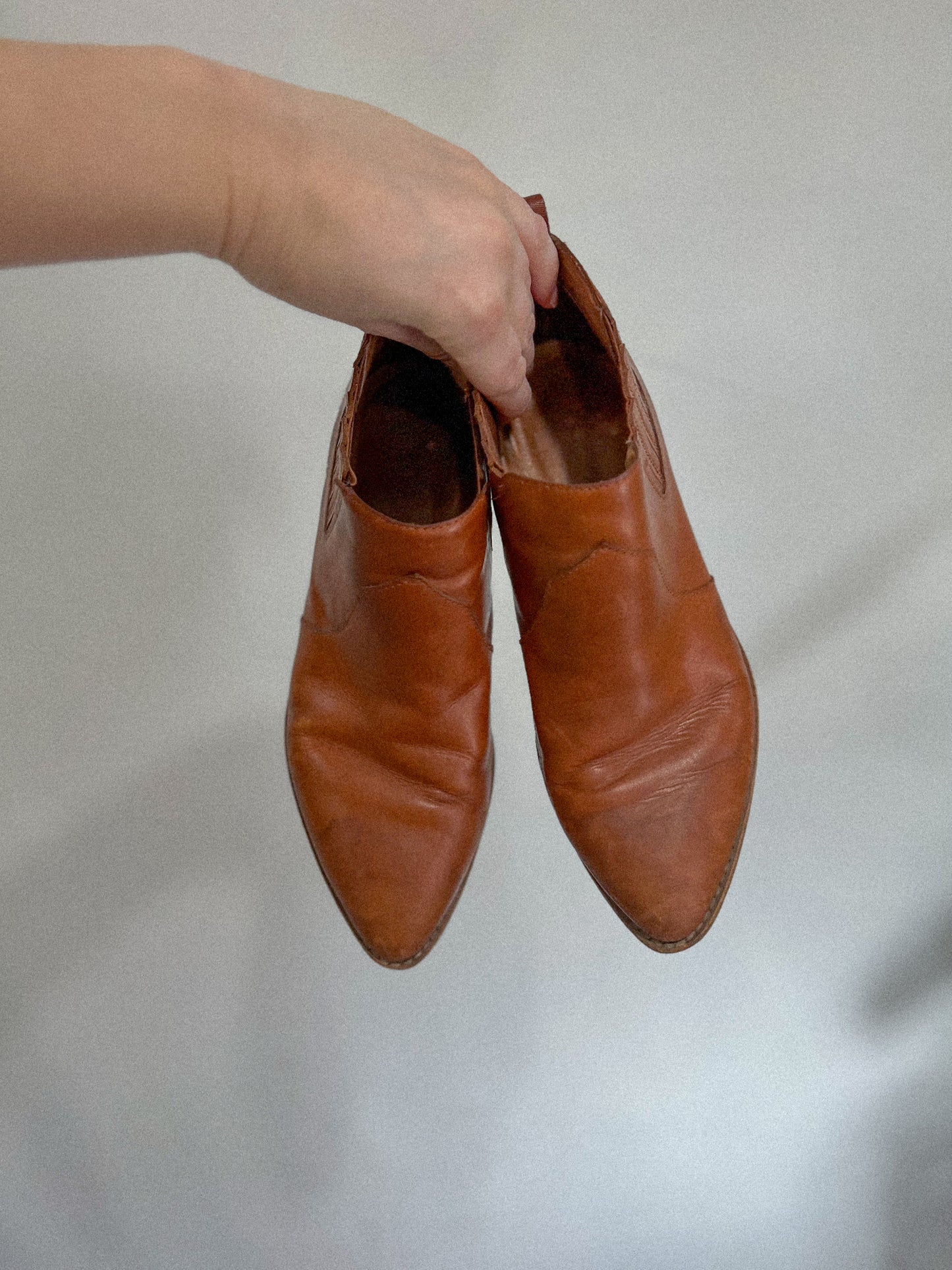 Madewell Brown Leather Ankle Boots (Size 8)