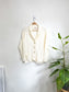 Vintage Off White Knit Cardigan (Size L)