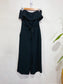 Babaton "Flutter Strapless Jumpsuit in Black" (Size 10)