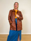 Vintage Bertanni Leather Jacket in Brown (Size L)
