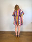 AMUR Sustainable  "Nyla Tie Front Dress" in Mixed Floral Print (Size L/XL)