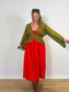Savannah Morrow The Label "Vea Blouse in Green" (Size S/M)