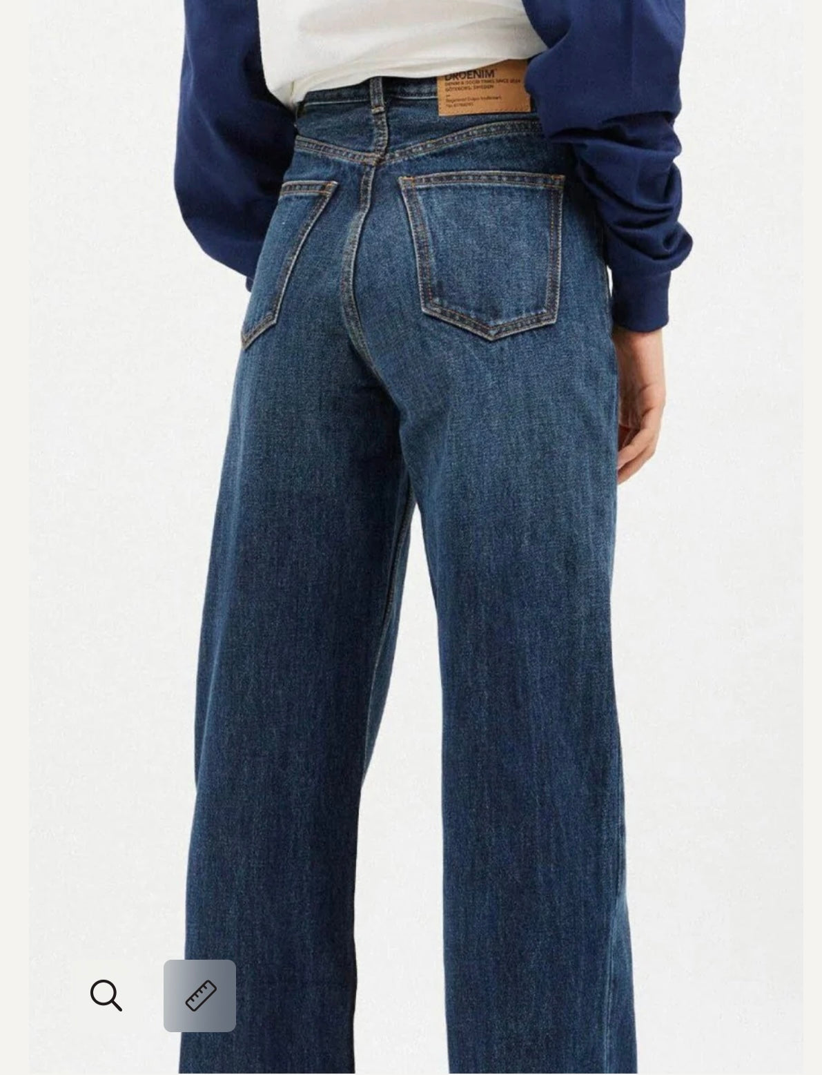 DR.DENIM "Echo Straight Jeans in Dark Canyon" (Size 28)