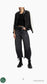 FRAME "The Bubble Crop Denim Jean in Black Wash" (Size 29)