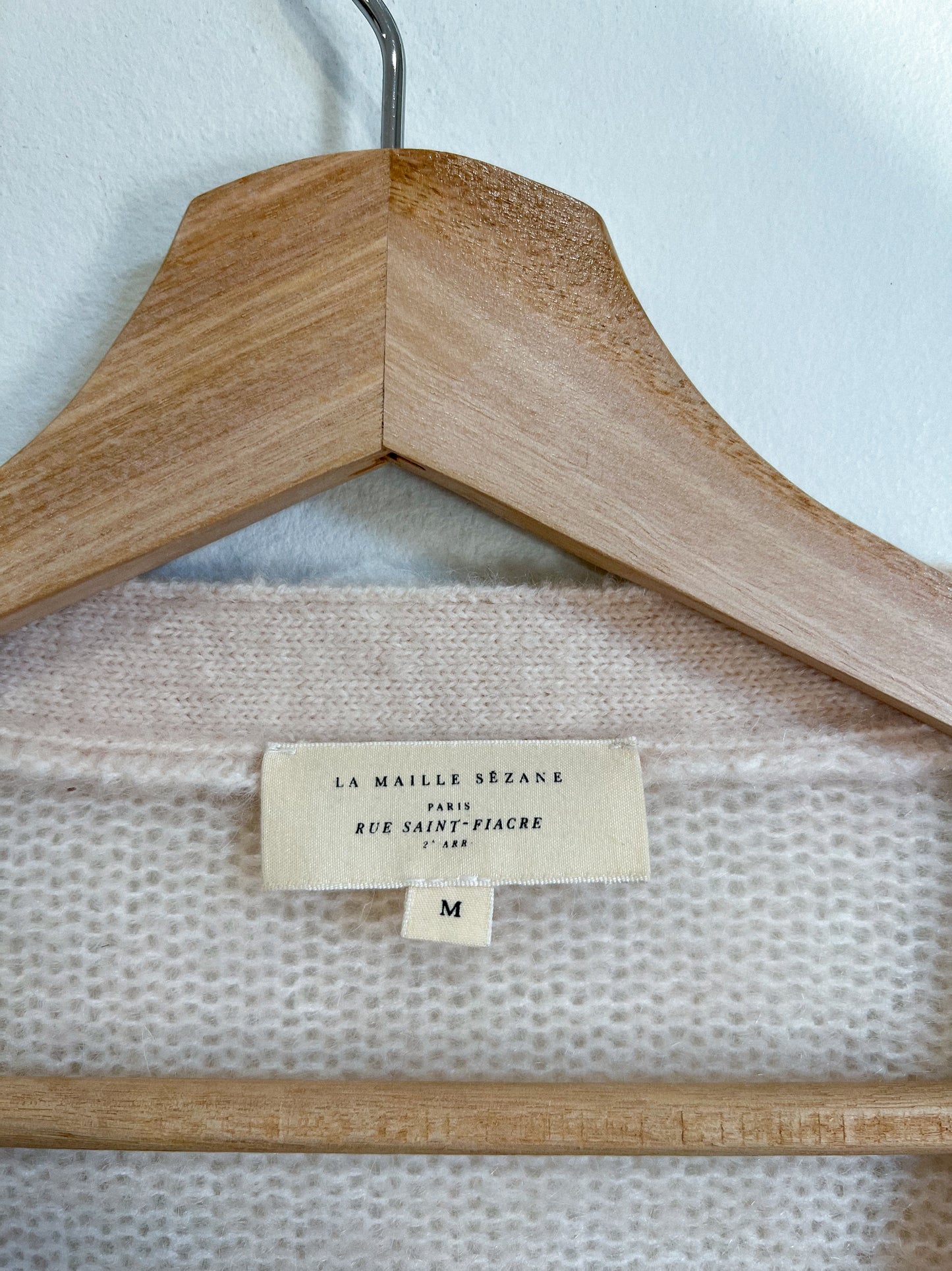 Sezane "Mia Cardigan in Natural" (Size M/L)