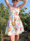 Vintage Molly B. Made in the USA White Tulip Floral Dress (Size S/M)
