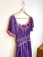 Betsey Johnson "Ditsy Rose Chalis Midi Dress in Veri Peri" NWT (Size M/L)