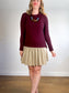 Vince Cashmere Sweater in Maroon (Size S)
