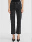 Denim Forum "The Arlo Hi-Rise Straight Jean in Black Eyeliner"(Size 29)